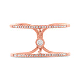 0.24ct 14k Rose Gold Diamond Lady's Ring Size 11.25